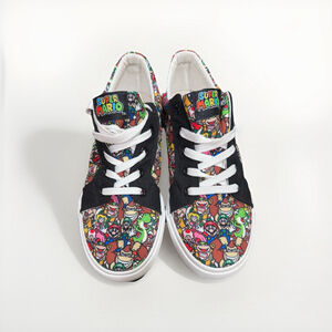 Super Mario Character Print Sneakers- authentic 6 Men’s Or 8 Women